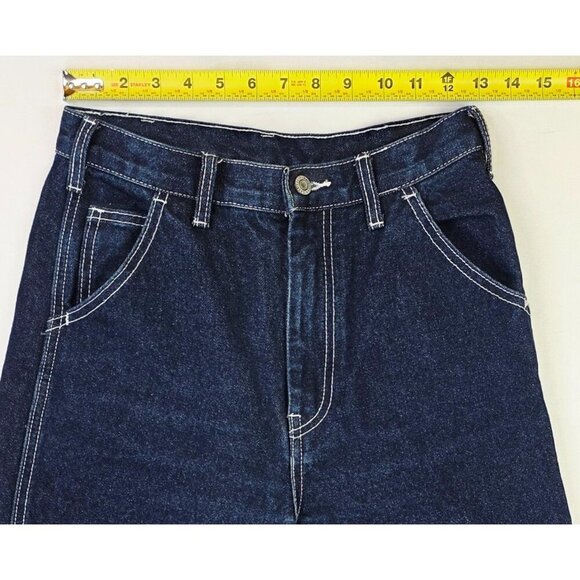 J. Galt Size Medium Womens 29" Inseam Five Pocket Blue Denim Carpenter Jeans - Picture 6 of 11